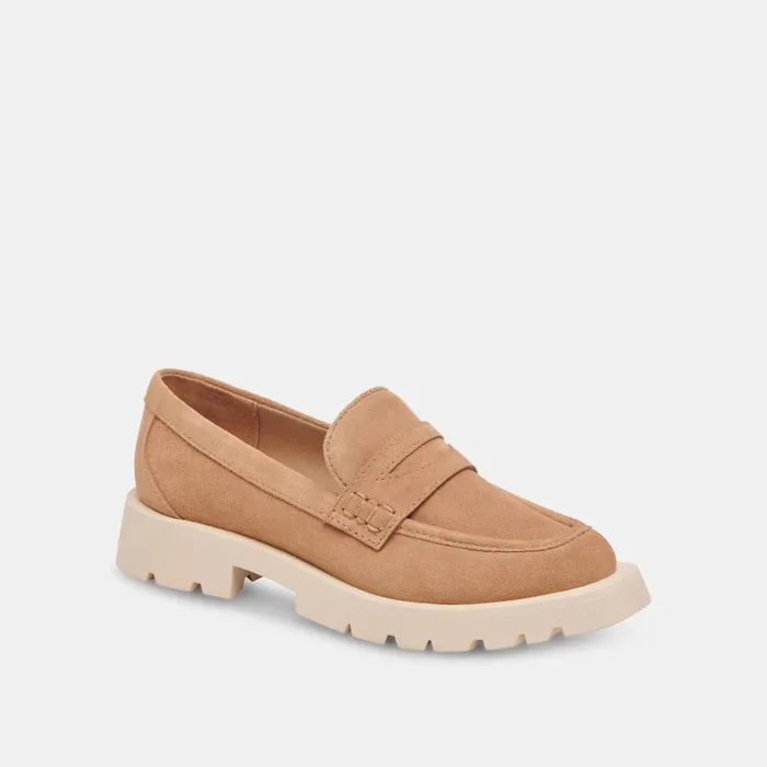 Flats and Loafers Women Dolce Vita Elias Flats Toffee Suede