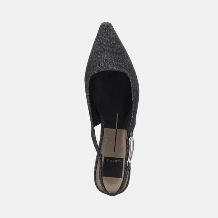 Flats and Loafers Women Dolce Vita Elley Flats Carbon Denim