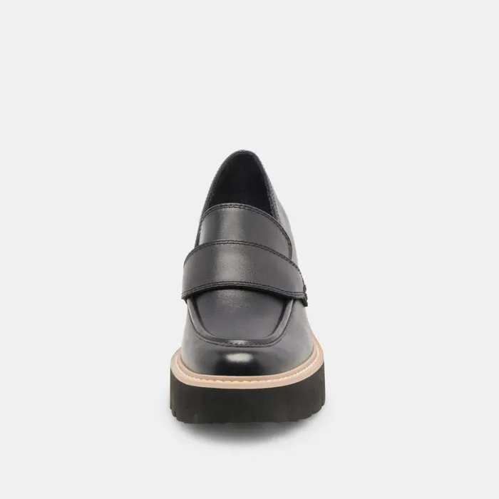 Flats and Loafers Women Dolce Vita Halona Loafers Onyx Leather