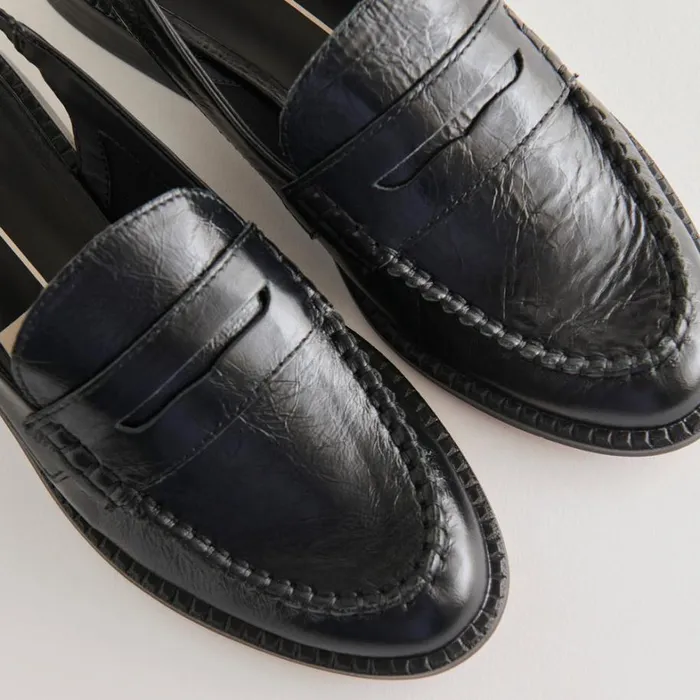 Flats and Loafers Women Dolce Vita Hardi Loafers Midnight Crinkle Patent