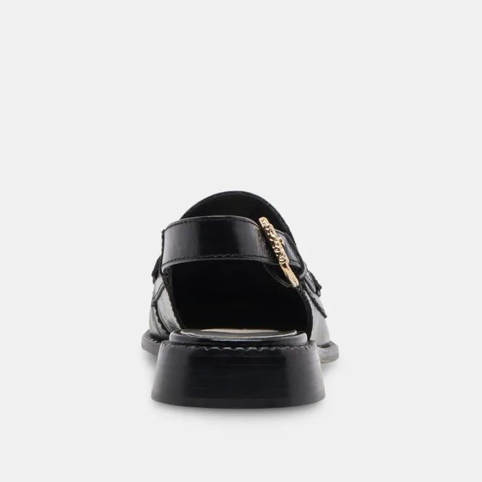 Flats and Loafers Women Dolce Vita Hardi Loafers Midnight Crinkle Patent