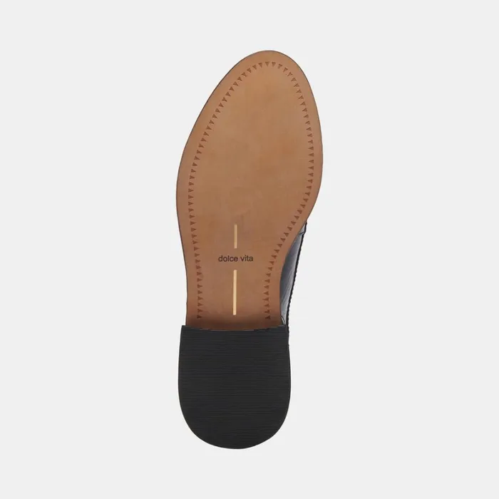 Flats and Loafers Women Dolce Vita Hardi Loafers Midnight Crinkle Patent