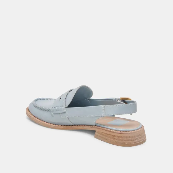 Flats and Loafers Women Dolce Vita Hardi Loafers Sky Blue Crinkle Patent