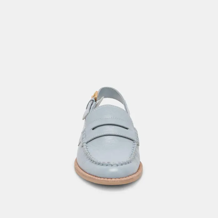 Flats and Loafers Women Dolce Vita Hardi Loafers Sky Blue Crinkle Patent