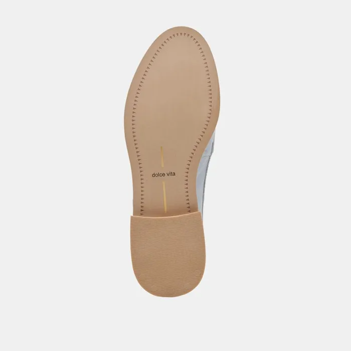 Flats and Loafers Women Dolce Vita Hardi Loafers Sky Blue Crinkle Patent