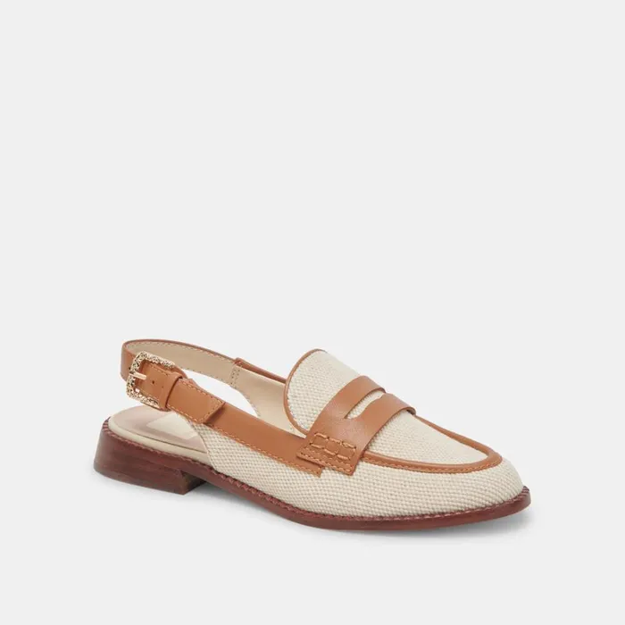 Flats and Loafers Women Dolce Vita Hardi Loafers Tan Multi Canvas