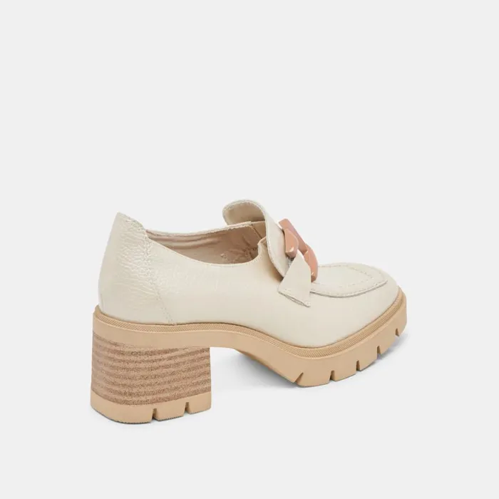 Flats and Loafers Women Dolce Vita Harold Heels Ivory Patent Leather