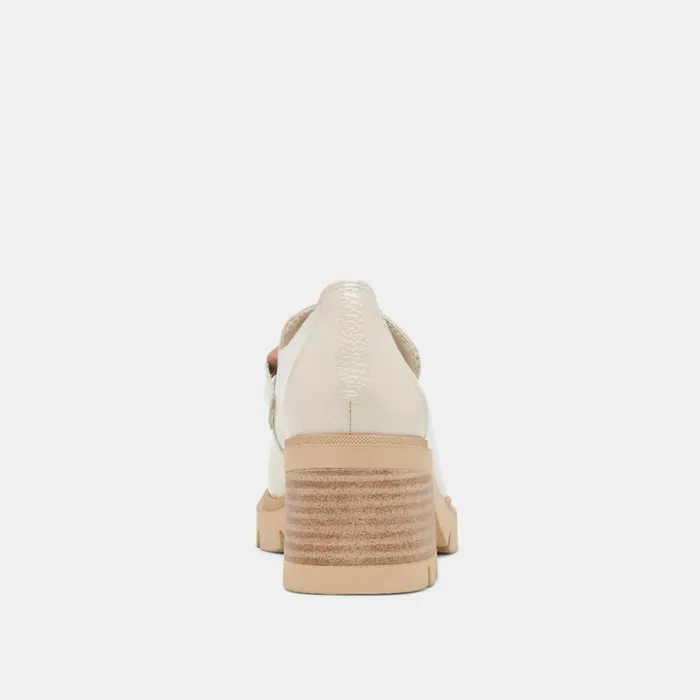 Flats and Loafers Women Dolce Vita Harold Heels Ivory Patent Leather