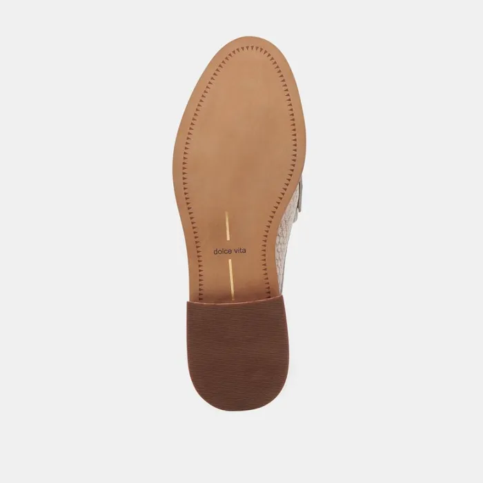 Flats and Loafers Women Dolce Vita Havan Loafers Sand Snake Embossed
