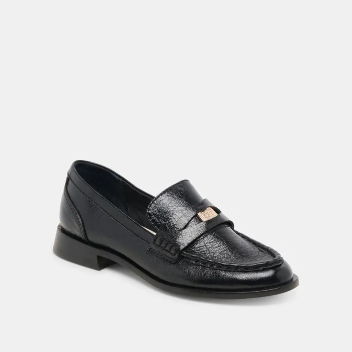 Flats and Loafers Women Dolce Vita Hilly Wide Loafers Midnight Coin