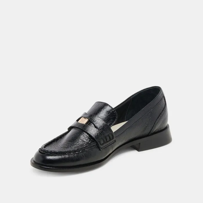 Flats and Loafers Women Dolce Vita Hilly Wide Loafers Midnight Coin