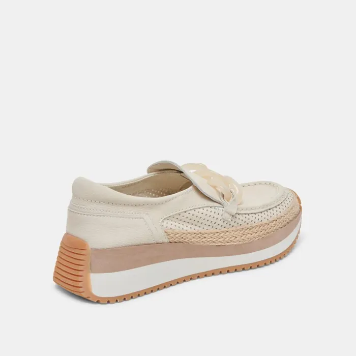 Flats and Loafers Women Dolce Vita Jadah Sneakers Ivory Nubuck