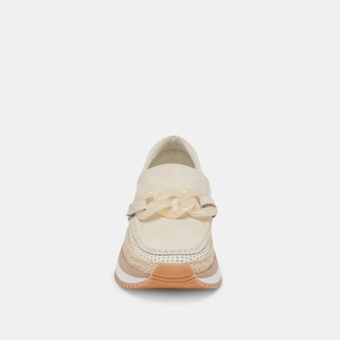 Flats and Loafers Women Dolce Vita Jadah Sneakers Ivory Nubuck