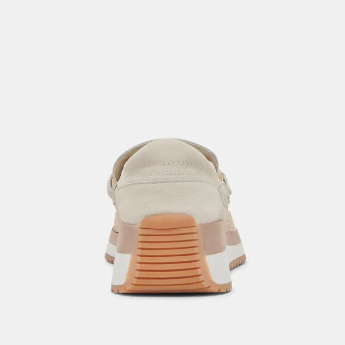 Flats and Loafers Women Dolce Vita Jadah Sneakers Ivory Nubuck