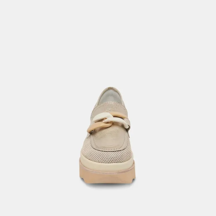 Flats and Loafers Women Dolce Vita Jaksen Sneakers Gold Mesh