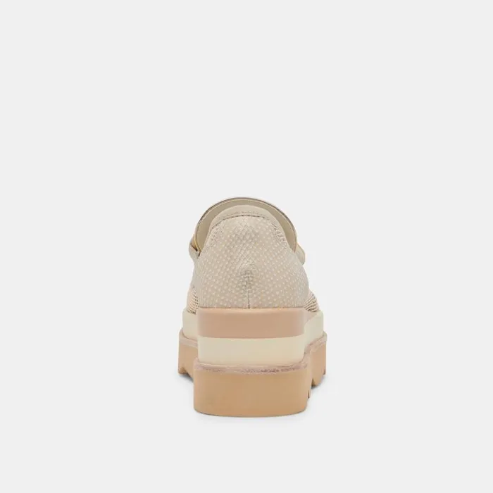 Flats and Loafers Women Dolce Vita Jaksen Sneakers Gold Mesh