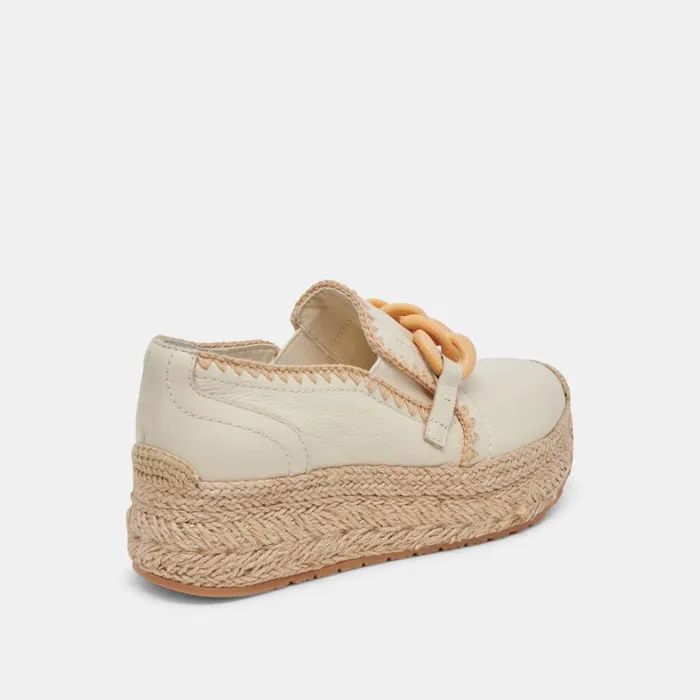 Flats and Loafers Women Dolce Vita Jhenee Espadrille Sneakers Ivory Leather