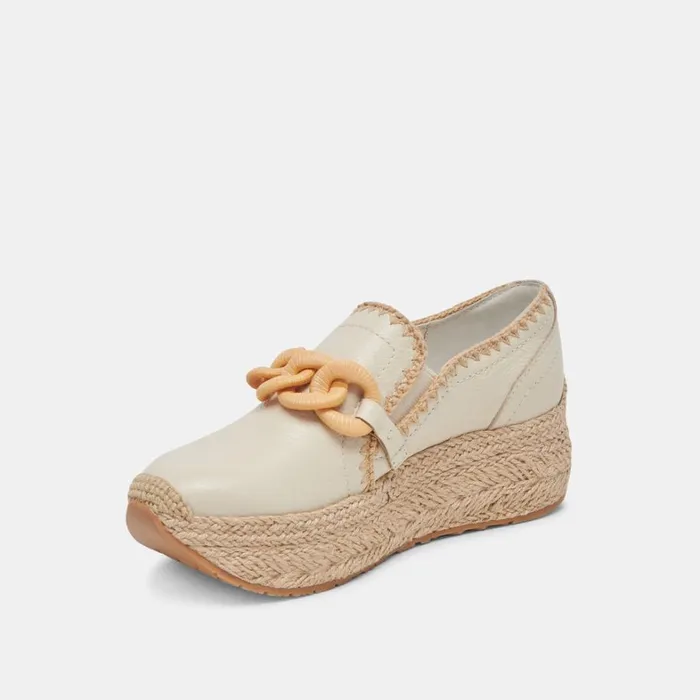 Flats and Loafers Women Dolce Vita Jhenee Espadrille Sneakers Ivory Leather
