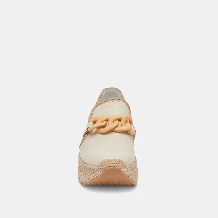Flats and Loafers Women Dolce Vita Jhenee Espadrille Sneakers Ivory Leather