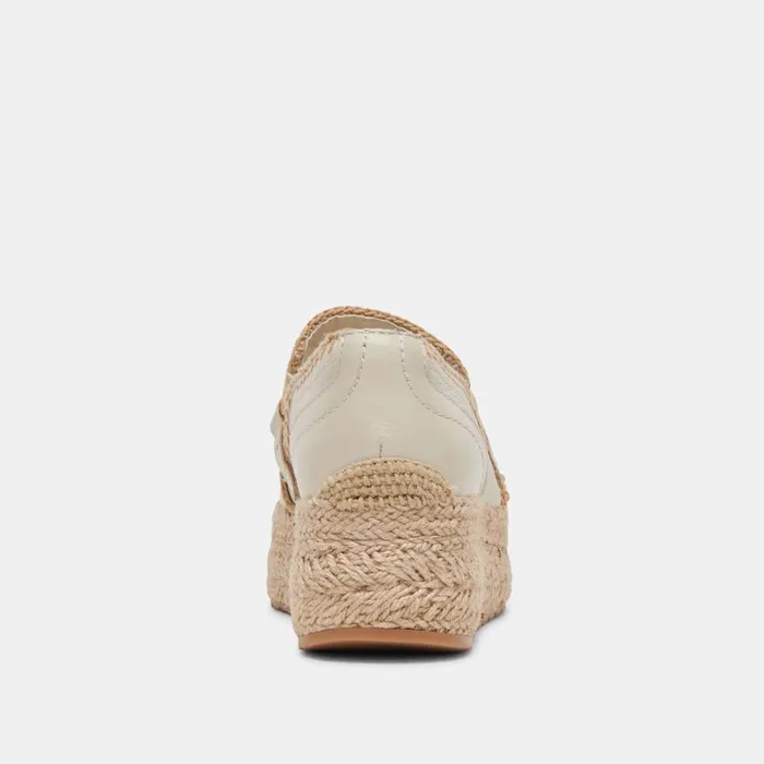Flats and Loafers Women Dolce Vita Jhenee Espadrille Sneakers Ivory Leather