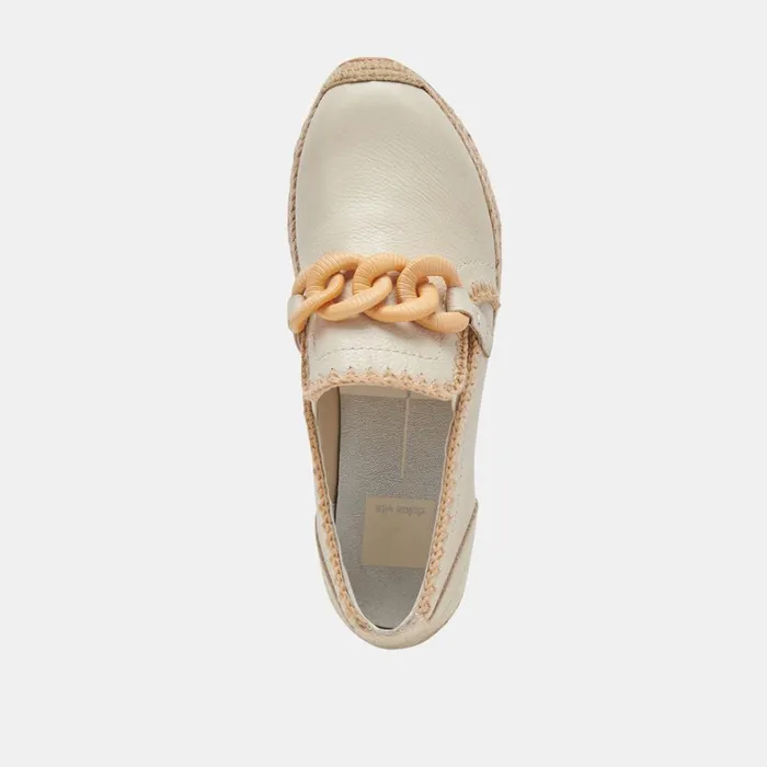 Flats and Loafers Women Dolce Vita Jhenee Espadrille Sneakers Ivory Leather