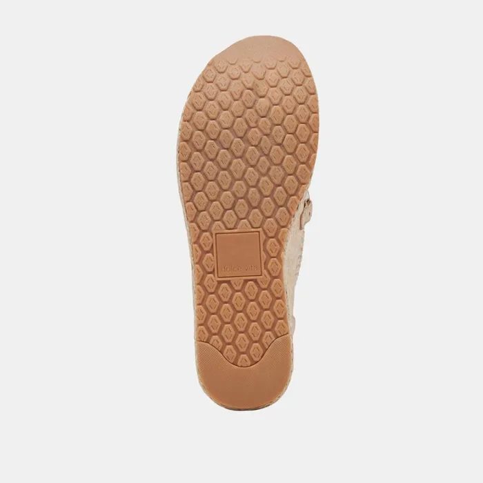 Flats and Loafers Women Dolce Vita Jhenee Espadrille Sneakers Light Gold Nubuck