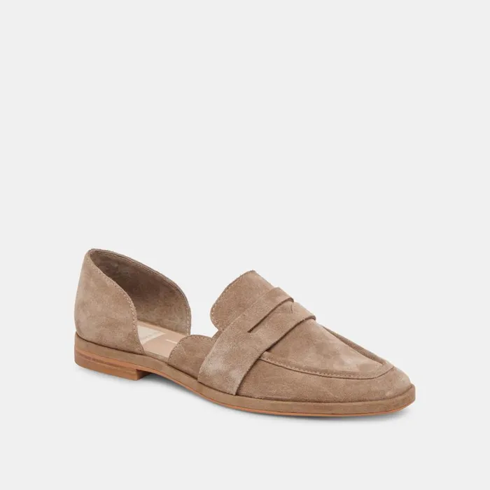 Flats and Loafers Women Dolce Vita Moyra Flats Truffle Suede