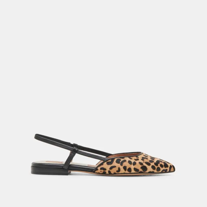 Flats and Loafers Women Dolce Vita Narah Flats Leopard Calf Hair