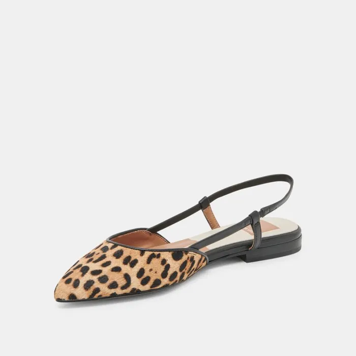 Flats and Loafers Women Dolce Vita Narah Flats Leopard Calf Hair