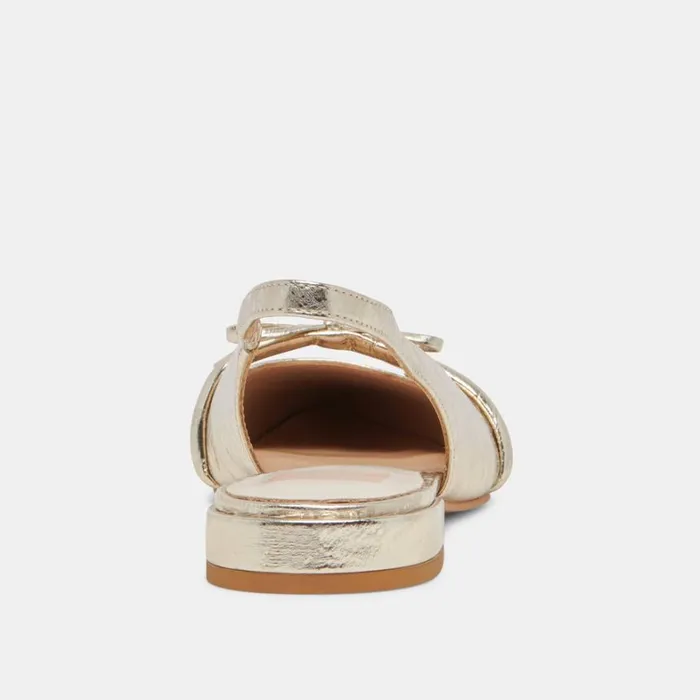Flats and Loafers Women Dolce Vita Payge Flats Platinum Distressed Leather