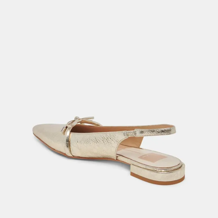 Flats and Loafers Women Dolce Vita Payge Flats Platinum Distressed Leather
