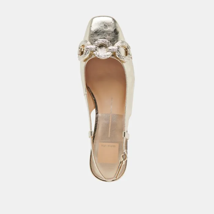 Flats and Loafers Women Dolce Vita Ramano Flats Platinum Distressed Leather
