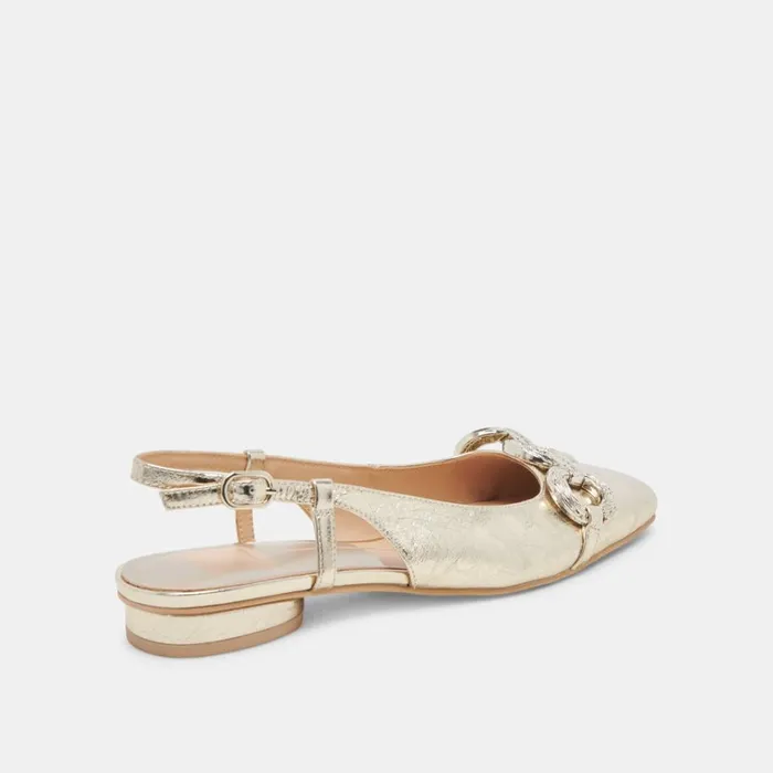 Flats and Loafers Women Dolce Vita Ramano Flats Platinum Distressed Leather