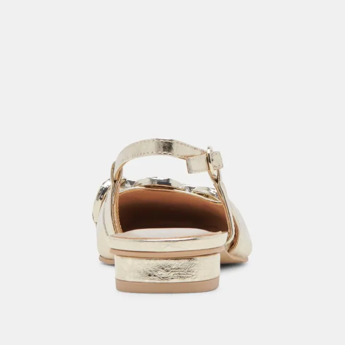 Flats and Loafers Women Dolce Vita Ramano Flats Platinum Distressed Leather