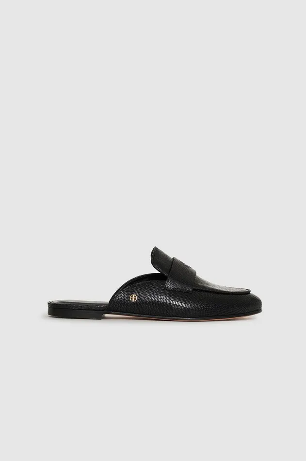 Flats Sandals Women ANINE BING Corrine Mules 8211 Mini Embossed Black