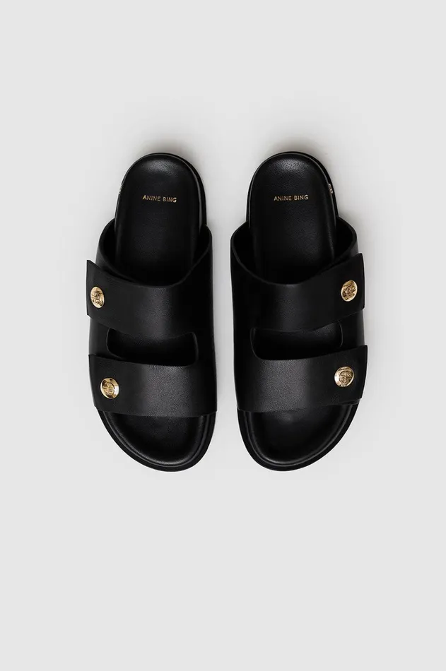 Flats Sandals Women ANINE BING Ella Slides 8211 Black