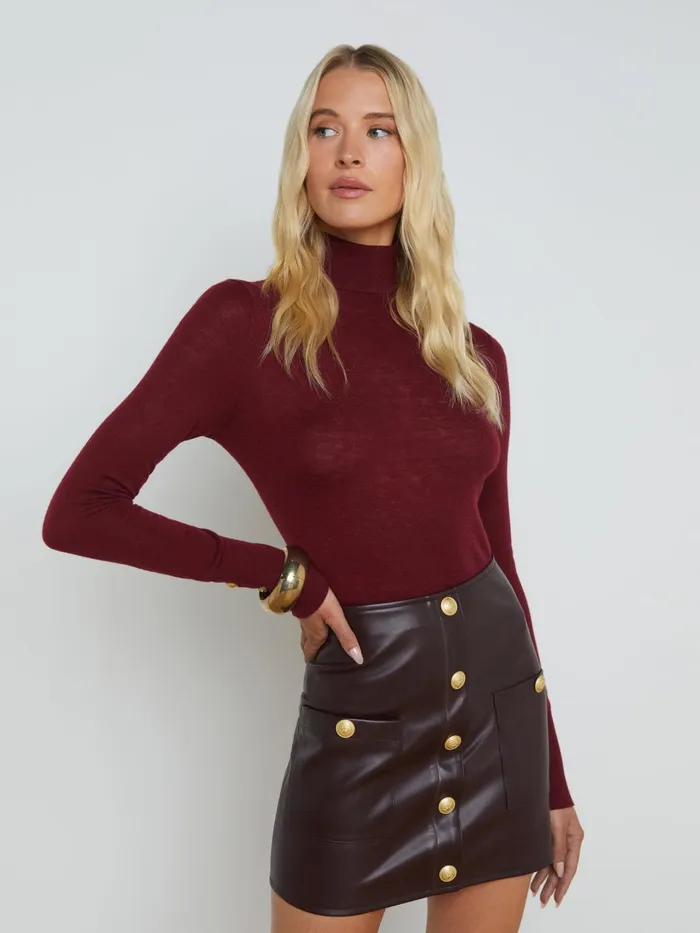 Flora Turtleneck Syrahgold Women L039Agence Knitwear