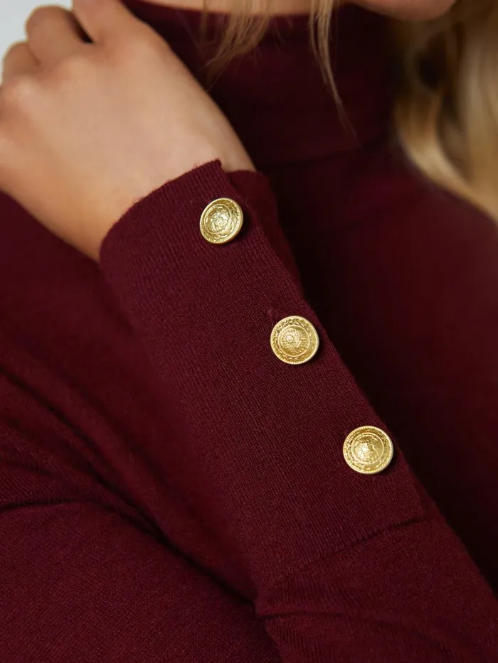 Flora Turtleneck Syrahgold Women L039Agence Knitwear Flora Turtleneck Syrahgold Women L039Agence Knitwear