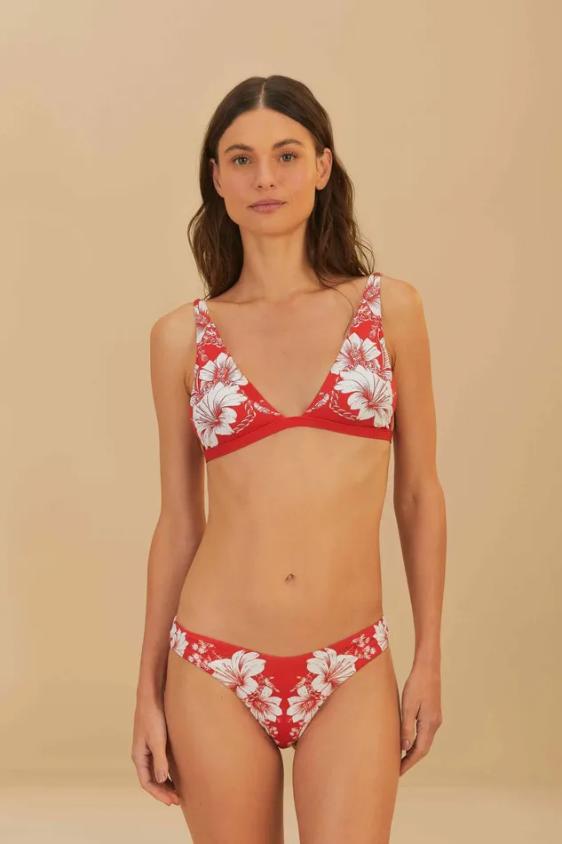 Floral Chains Triangle Bikini Top Women FARM Rio Bikinis Floral Chains Triangle Bikini Top Women FARM Rio Bikinis