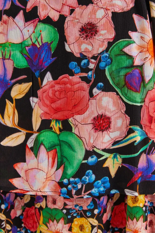 Floral Layered Dress Women Desigual Dresses