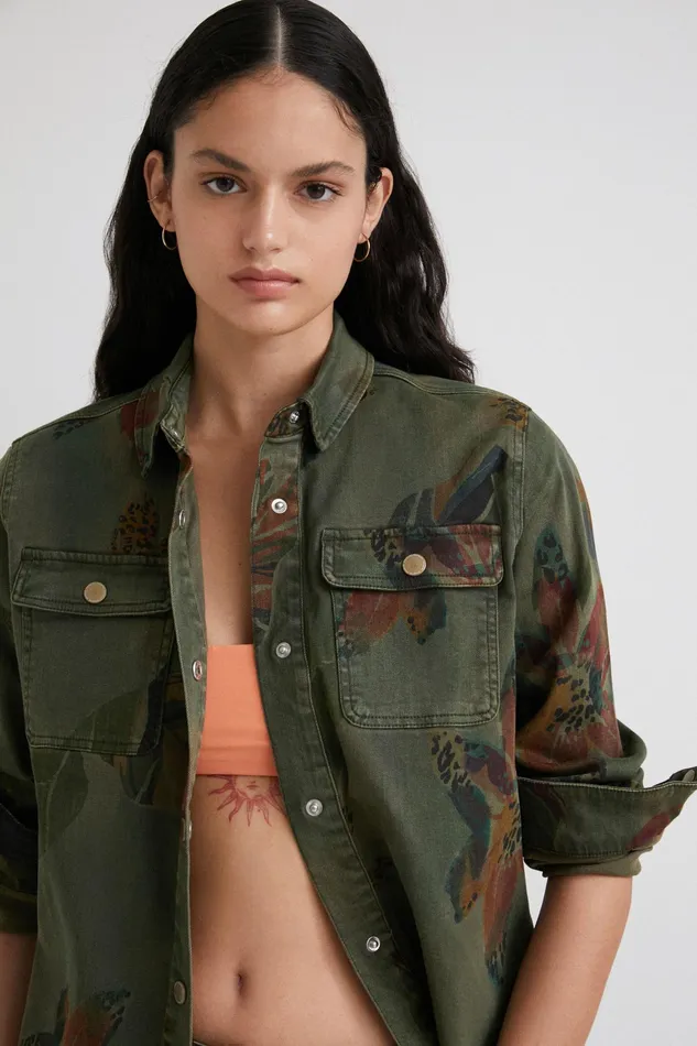 Floral Shirt Women Desigual Tops and Shirts