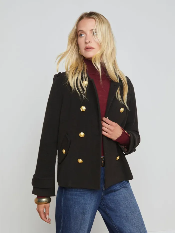 Franco Coat Dark Chocolate Women L039Agence Outerwear Franco Coat Dark Chocolate Women L039Agence Outerwear