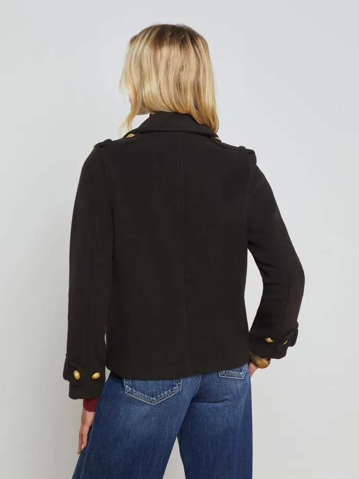 Franco Coat Dark Chocolate Women L039Agence Outerwear Franco Coat Dark Chocolate Women L039Agence Outerwear
