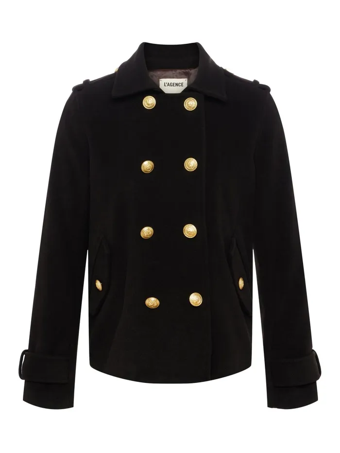 Franco Coat Dark Chocolate Women L039Agence Outerwear Franco Coat Dark Chocolate Women L039Agence Outerwear