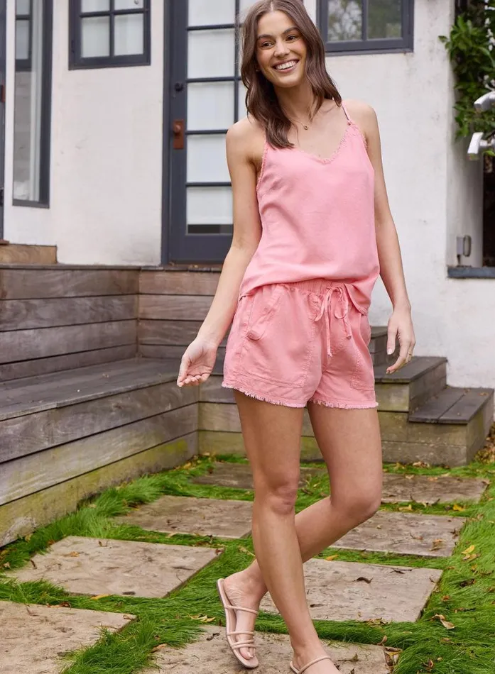 Frayed Hem Pocket Short 8211 Blossom Pink Women Bella Dahl Shorts