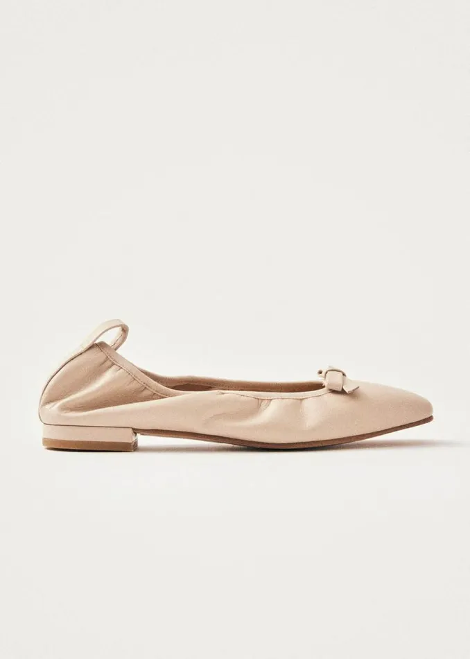 Freya Cream Leather Ballet Flats Women ALOHAS Ballet Flats