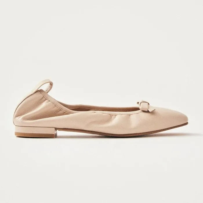 Freya Cream Leather Ballet Flats Women ALOHAS Ballet Flats