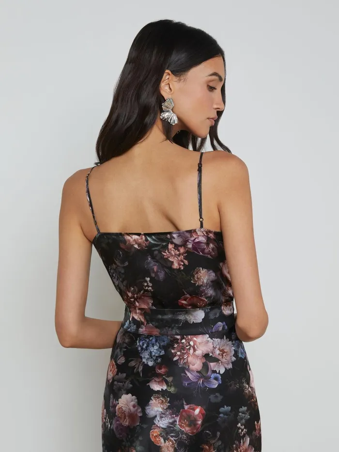 Gabriella Silk Camisole Black Multi Vintage Oil Flower Women L039Agence Blouses and Tops Gabriella Silk Camisole Black Multi Vintage Oil Flower Women L039Agence Blouses and Tops