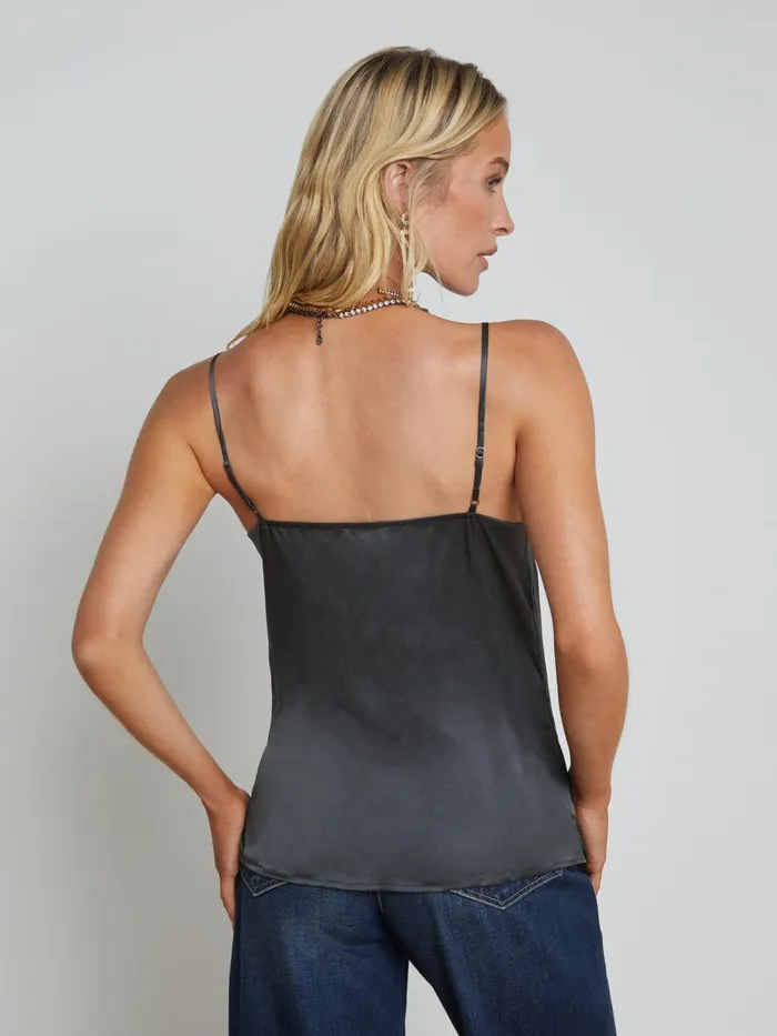 Gabriella Silk Camisole Dark Shadow Women L039Agence Camisoles and Tanks Gabriella Silk Camisole Dark Shadow Women L039Agence Camisoles and Tanks