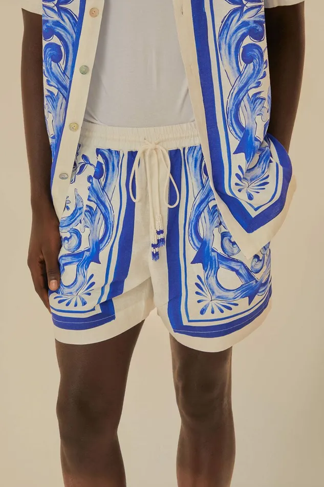 Garden Tiles Shorts Women FARM Rio Shorts Garden Tiles Shorts Women FARM Rio Shorts